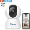Kolvy® Babyfoon Met Camera En App - Intelligente Baby Monitor - Slimme Beveiligingscamera - NIEUW - WiFi - 3MP Super HD 1536p - Sterke Encryptie - Nachtzicht - Professioneel