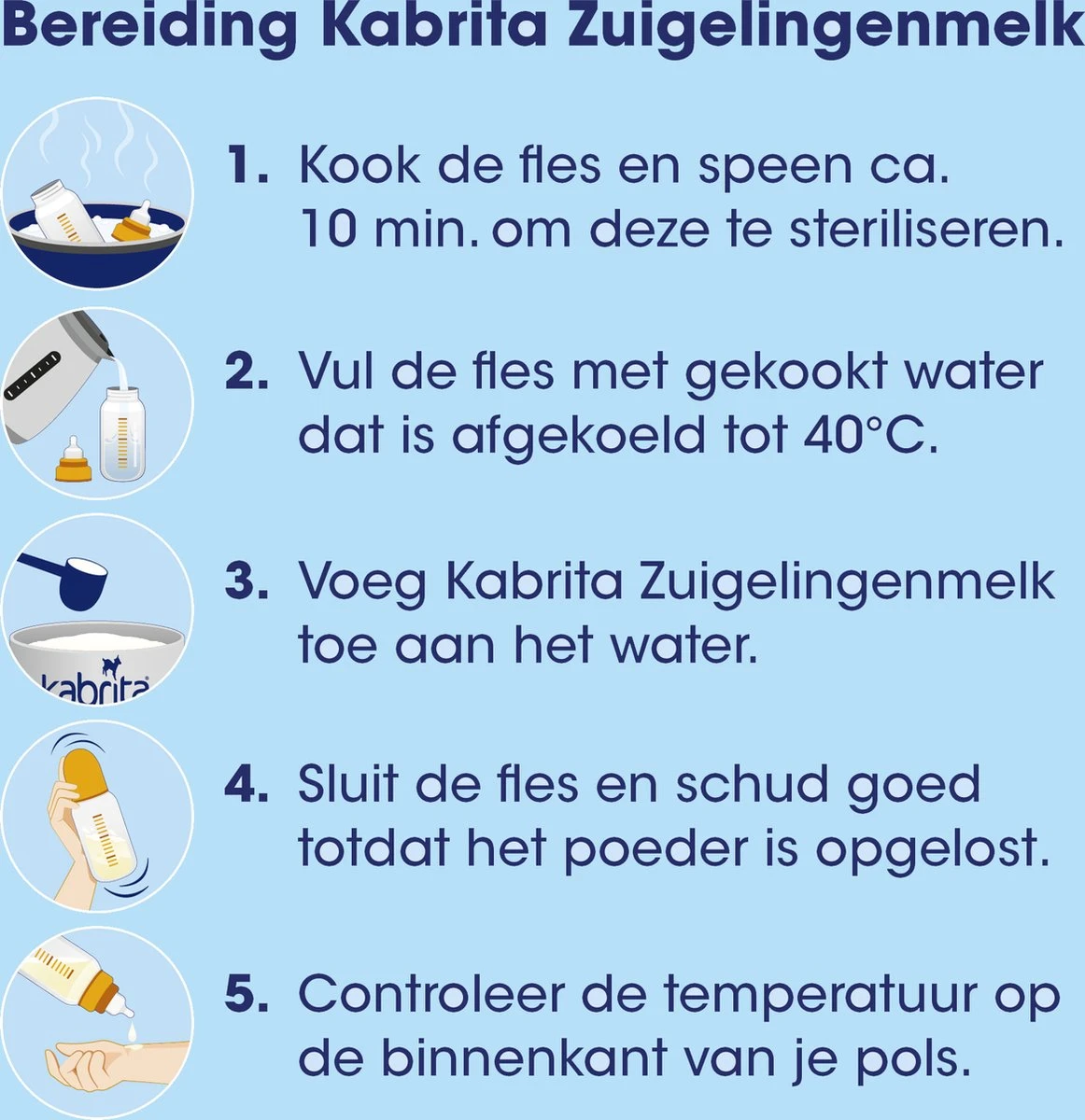 Kabrita 1 Zuigelingenmelk - Zuigelingenvoeding 0-6 Maanden - 400g 5 Kabrita 1 Zuigelingenmelk - Zuigelingenvoeding 0-6 Maanden - 400g - Afbeelding 5