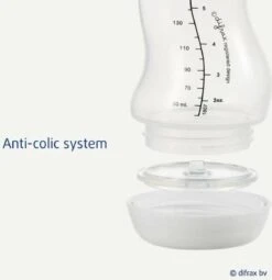 Difrax Anti-Colic S-Babyfles Natural - 250 Ml - Brick/Roodbruin -Pasgeborenen En Jonge Kinderen 1163x1200 4