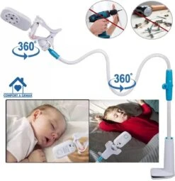 Babyfoonhouder - Babyfoon Houder - Universeel Voor Ieder Type Babyfoon - 100 Cm - Flexibel, Stevig En Veilig Voor Perfect Zicht
