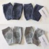 4 Paar - Baby Knie Sokken Donkergrijs - Lichtgrijs - Anti Slip Kruipbeschermers
