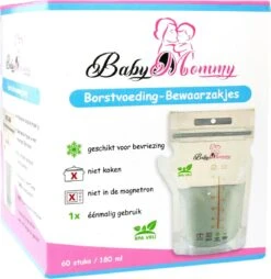 Moedermelk Bewaarzakjes - 60 Stuks - 180 Ml - BPA Vrij - Steriel - Borstvoeding Zakjes Met Schenktuit - Invriezen - Babyvoeding - Melk - Afsluitbaar -Pasgeborenen En Jonge Kinderen 1167x1200 2