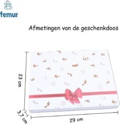 Femur® - Kraamcadeau - Fotolijst Met Handafdruk – Fotolijst Met Voetafdruk – Baby Fotolijstje – Babyshower – Geboorte Van Een Kind – Baby Kleiafdruk – Cadeau Voor Een Baby -Pasgeborenen En Jonge Kinderen 1167x1200 3