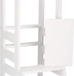 Springos Leertoren Montessori | Leertoren Keukenhulp | Keukentoren | Leertoren Peuters | Stabiel | Wit -Pasgeborenen En Jonge Kinderen 1170x1200 3