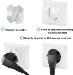Vardaan Zelfklevende Stopcontactbeveiliging 10 Stuks - Elektriciteit Beveiliging - Combi-Label Stopcontactbeveiliging - Stopcontactbescherming - Kinderbeveiliging - Kind & Baby -Pasgeborenen En Jonge Kinderen 1171x1200 4