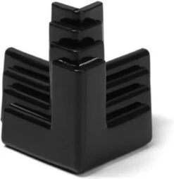 FSW-Products - 4 Stuks - Siliconen Tafel Hoekbeschermers Set - T-vorm - Zwart - Tafelhoek Bescherming - Beschermhoeken - Veiligheid - Zelfklevende Tafelhoek Beschermers - Tafelhoekbescherming - Bescherming Meubels - Zelfklevend