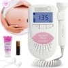 PEACE Doppler – Baby Hartje Monitor – Hartslag Meter - Roze - Inclusief Ultrasound Gel, Batterijen En Oortjes – Kraamcadeau Meisje