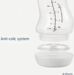 Difrax - S-Fles Natural - Babyfles Bruin- 0+ Maanden - 170ml -Pasgeborenen En Jonge Kinderen 1175x1200