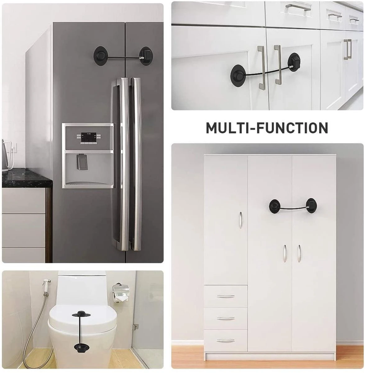 Merkloos M.W. Sloten-INCL 2x RESERVE 3M TAPE-Lade Slot-Kastenslot-Kinder Beveiliging-Deur Slot-Kinderslot Kastjes- Babyslot-Kinderslot 6 Merkloos M.W. Sloten-INCL 2x RESERVE 3M TAPE-Lade Slot-Kastenslot-Kinder Beveiliging-Deur Slot-Kinderslot Kastjes- Babyslot-Kinderslot - Afbeelding 6