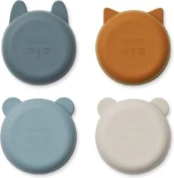 Liewood Iggy Siliconen Kom 4-pack - Whale Blue Multi Mix -Pasgeborenen En Jonge Kinderen 1178x1200 21