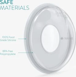 Navaris Opvangbekers Voor Borstmelk X4 - Siliconen En Polypropyleen Opvangbekers Voor Borstvoeding - Opvangen En Bewaren Van Moedermelk -Pasgeborenen En Jonge Kinderen 1180x1200