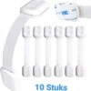 Kinderslot Kastjes -Zelfklevende Kinderslot -10 Stuks- Kinderslot Kastjes - Kinderbeveiliging Voor Kasten En Lades - Kastslot - Baby Veiligheid