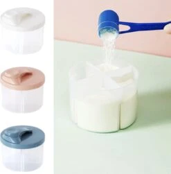 Without Lemon - Baby Melkpoeder Doseer Box - Voeding Bewaardoos - Schenkdop - 4 Compartimenten - Roze -Pasgeborenen En Jonge Kinderen 1182x1200