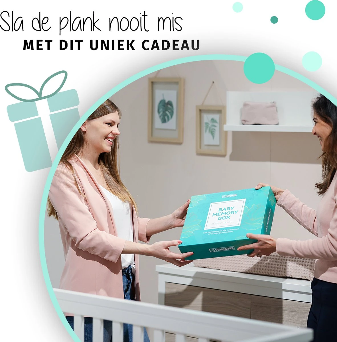 Kraamcadeau Jongen En Meisje - Baby Memory Box – Herinneringsdoos, Babyshower Cadeau - Unisex Geschenkset Mint Groen 11 Kraamcadeau Jongen En Meisje - Baby Memory Box – Herinneringsdoos, Babyshower Cadeau - Unisex Geschenkset Mint Groen - Afbeelding 11
