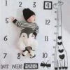 Mijlpaaldeken Snoes - Mooie Zachte Mijlpaaldeken Giraffe - Milestone Blanket - Mijlpalen Baby - Babyshower - Kado - Zwanger - Kraam Cadeau - Fotodeken - Inclusief Props (kaders)
