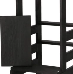 Springos Leertoren Montessori | Leertoren Keukenhulp | Keukentoren | Leertoren Peuters | Stabiel | Zwart -Pasgeborenen En Jonge Kinderen 1186x1200 12