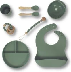 Kids Cultures | Giftbox L | Groen | Kraamcadeau Jongen & Meisje | Kraammand | Babyshower Cadeau | Kies Uit 6 Unieke Kleuren -Pasgeborenen En Jonge Kinderen 1191x1200 2