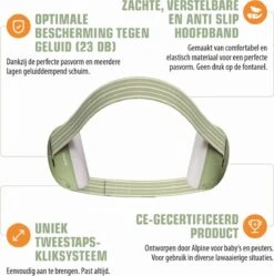 Alpine Muffy Baby - Premium Gehoorbescherming Voor Baby En Peuter - Verstelbaar - SNR 23 DB - Groen 8 Alpine Muffy Baby - Premium Gehoorbescherming Voor Baby En Peuter - Verstelbaar - SNR 23 DB - Groen -Pasgeborenen En Jonge Kinderen 1191x1200 4