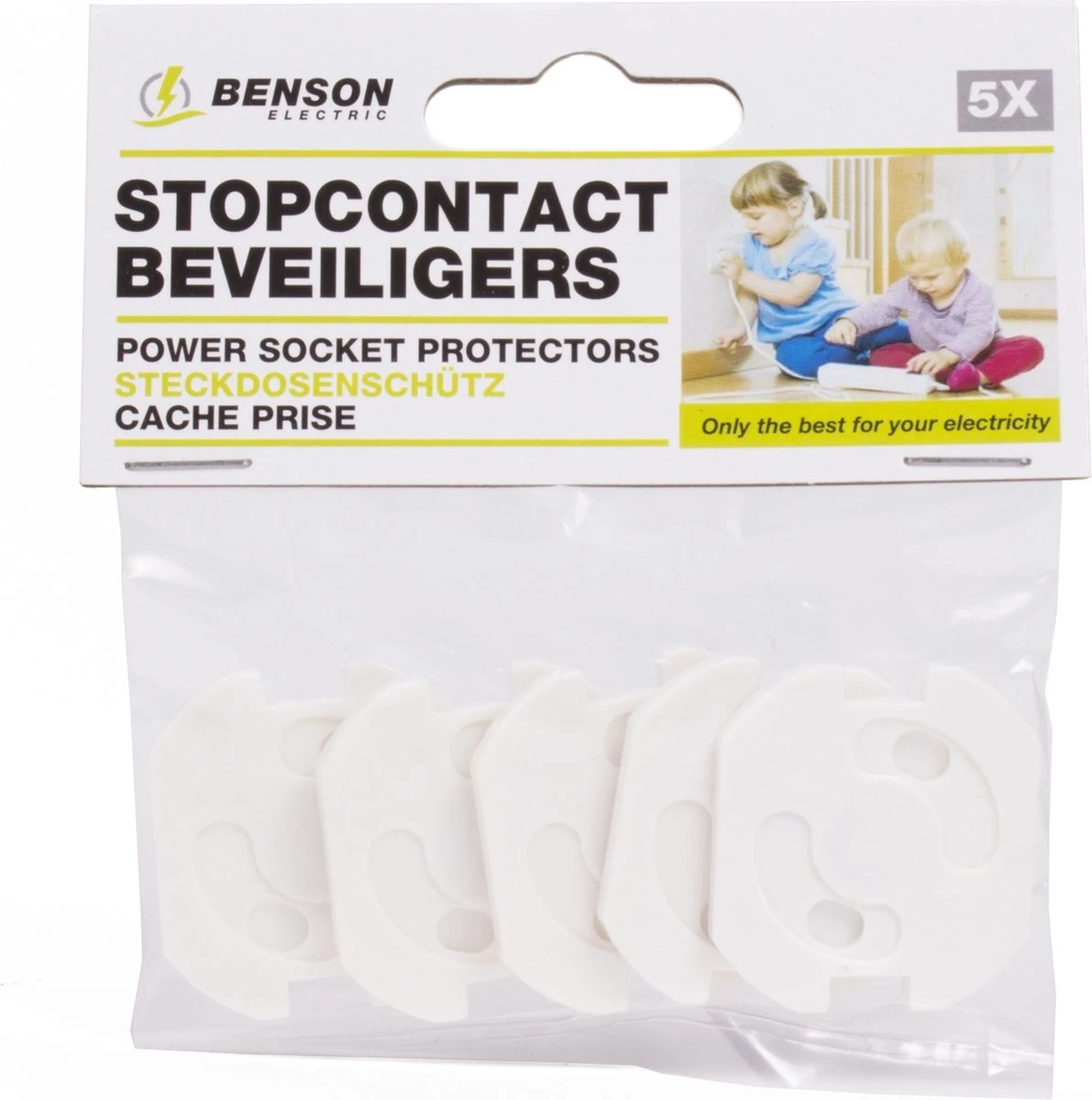 Benson Stopcontactbeveiligers - 5 Stuks 3 Benson Stopcontactbeveiligers - 5 Stuks - Afbeelding 3