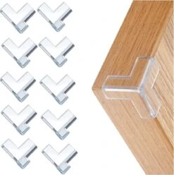 Consumerce® Hoekbeschermer Set Van 10 – Hoekbeschermers Baby – Hoekbeschermers Tafel – Stootrand – Tafelhoekjes – Stootrand – Stootstrip – Hoekbeschermers Transparant – Tafelrand Beschermer – Hoek Bescherming