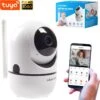 Full HD Wifi Babyfoon Met Camera - Met App - Camera Beveiliging - 1290P - Automatisch Volgen - Geluid En Bewegingsdetectie - 4G/5G - Spraakfunctie - Nachtvisie - Wit
