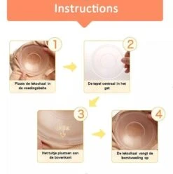 Lekschalen (per Paar) - Herbruikbare Wasbare Zoogcompressen - Borstcompressen - Borstvoeding - BPA-vrij -Pasgeborenen En Jonge Kinderen 1196x1200 11