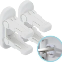 Deurklink Vergrendeling - Kinderslot Deur - Deurbeveiliging Kinderen En Dieren - 2 Stuks