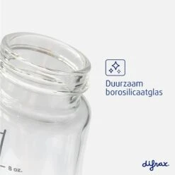 Difrax Glazen Babyfles 250 Ml Natural - Anti-Colic - Blauw - 1 Stuk 25 Difrax Glazen Babyfles 250 Ml Natural - Anti-Colic - Blauw - 1 Stuk -Pasgeborenen En Jonge Kinderen 1196x1200 9