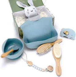 Azapla Baby Gift - Baby Cadeau Box - Baby Borstel - Baby Douche Pakket - Toddler Eating Set -Pasgeborenen En Jonge Kinderen 1197x1200 5