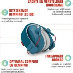 Alpine Muffy Kids Kinder Oorkap - Premium Gehoorbescherming Voor Kinderen Tot 16 Jaar - Verstelbare Oorbescherming Met Draagtas - 25 DB SNR - Blauw -Pasgeborenen En Jonge Kinderen 1198x1200 44