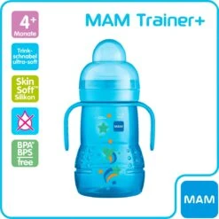 MAM Trainer+ | MAM Drinkbeker | MAM Drinkfles | Blauw | 220ML -Pasgeborenen En Jonge Kinderen 1199x1200 66