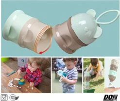 Merkloos Roze Beer - Melkpoeder Doseerdoosje - Baby Melkpoedertoren - Poedertoren - Melkpoeder Toren - Babypoeder Bewaarbakje - Reisbox - Melkpoeder Dispenser - Melkpoeder Toren Baby - Baby Milk Powder Tower - Milk Powder Dispenser – PBA Vrij -Pasgeborenen En Jonge Kinderen 1200x1007