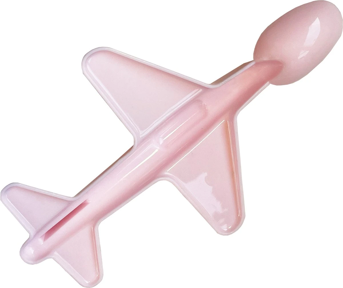 Merkloos Kinder Vliegtuig Lepel - Baby Lepel - Roze 2 Merkloos Kinder Vliegtuig Lepel - Baby Lepel - Roze - Afbeelding 2