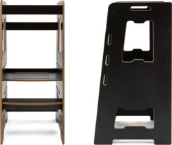 Minera® - Zwart Black Learning Tower - Keukentoren - Leertoren Montessori - Opstapje - Antislip Opstapje - Kindertrap - Leertoren Peuters - Leer Toren - Learning Tower -Pasgeborenen En Jonge Kinderen 1200x1015 5