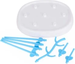 Merkloos Babyfles Droogrek - Flessen Droogrek - Afdruiprek Met Lekbak - Afwasrek - Baby Flesjes Droogrek - Flessenrek - Kraamcadeau - Baby Cadeau - Blauw -Pasgeborenen En Jonge Kinderen 1200x1029