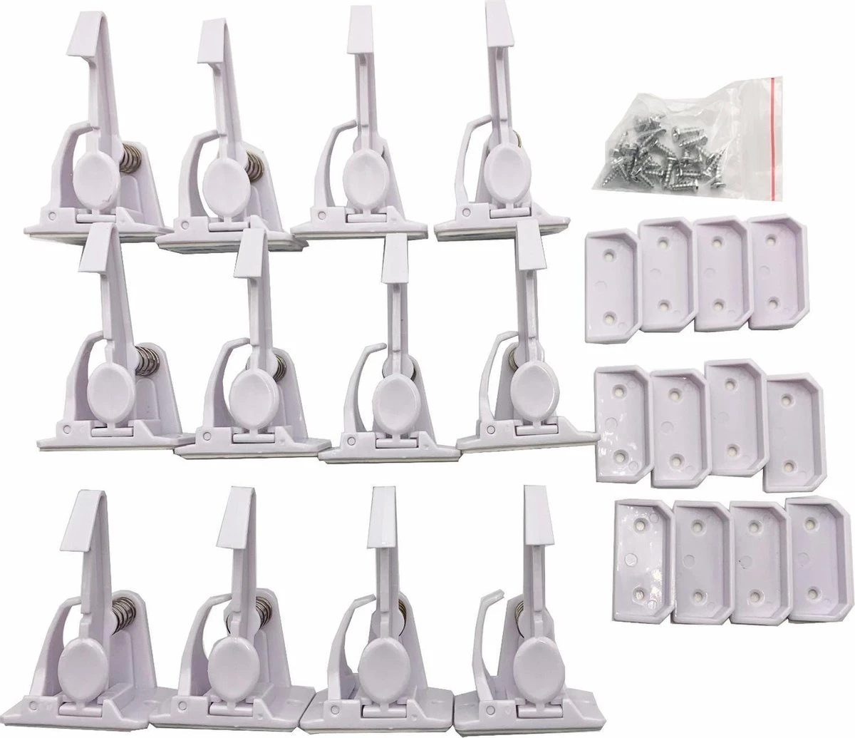 YEMpro - Kinderslot Kastjes - Kast En Lade Beveiliging - 12 Stuks - Veiligheid Voor Baby Kinderen- Zelfklevend - Onzichtbaar - Veiligheidshaakjes - Kastsloten - Ladeslot - 4 Stuks 3M Stopcontactbeveiliging 6 YEMpro - Kinderslot Kastjes - Kast En Lade Beveiliging - 12 Stuks - Veiligheid Voor Baby Kinderen- Zelfklevend - Onzichtbaar - Veiligheidshaakjes - Kastsloten - Ladeslot - 4 Stuks 3M Stopcontactbeveiliging - Afbeelding 6