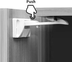 Onzichtbaar Lade- & Kastslot Baby - Kind - Beveiligingsset - Onzichtbaar - Kinderbeveiliging - Baby Veilig - Baby Proof - Kasten - Lades - 2 Stuks -Pasgeborenen En Jonge Kinderen 1200x1039 3