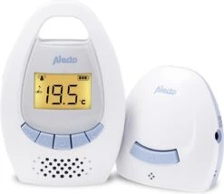Alecto DBX-20 - Digitale Babyfoon Met Display - Wit/Blauw -Pasgeborenen En Jonge Kinderen 1200x1042