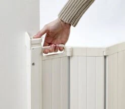 BabyDan Guard Me Wide Traphekje Opvouwbaar Kleur Creme Van 64.5 Tot 113 Cm -Pasgeborenen En Jonge Kinderen 1200x1045 4