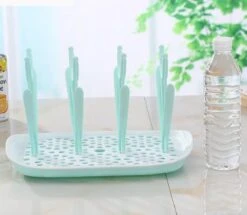 Flessen Droogrek Inclusief Borstelset - Afdruiprek Babyflessen Met Flessenborstels - Flessendroogrek Met Lekbak - Mint -Pasgeborenen En Jonge Kinderen 1200x1046 1