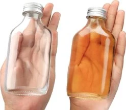 Belle Vous Mini 100ml Glazen Flask Likeur Flessen Met Zilveren Doppen & Trechter (20 Pak) – Lege Schroefdop Miniatuur Flessen Voor Huwelijk & Feesten – Alcohol, Schnaps, Whisky, Shots & Drankjes -Pasgeborenen En Jonge Kinderen 1200x1046 2