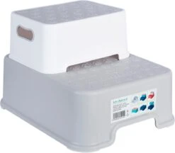 Splendole Opstapje - Badkameropstapje Kinderen - Wc Krukje 27 Cm Grijs