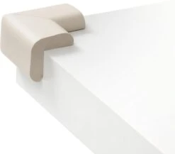 Jippie's - Foam Tafelhoek Voor Scherpe Hoek - 4 Stuks - Creme/Wit