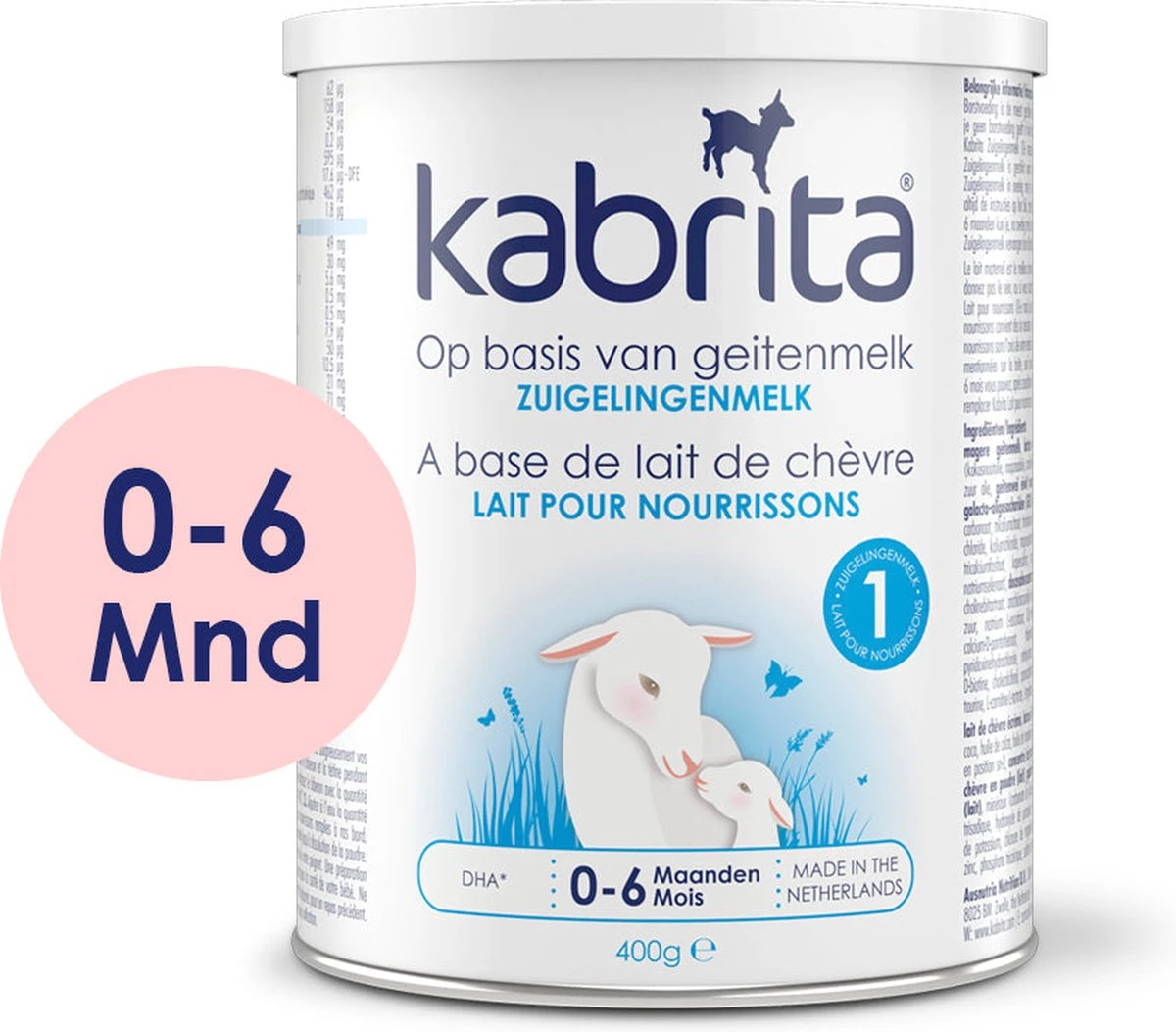 Kabrita 1 Zuigelingenmelk - Zuigelingenvoeding 0-6 Maanden - 400g 1 Kabrita 1 Zuigelingenmelk - Zuigelingenvoeding 0-6 Maanden - 400g