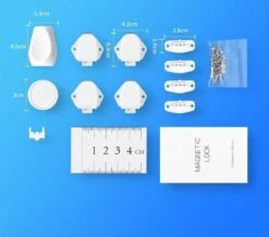 Merkloos Secusta Magnetisch Kinderslot Kastjes - Verborgen - Magneetslot - Lade/kast Beveiliging - 4 STUKS -Pasgeborenen En Jonge Kinderen 1200x1058 6