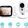K IKIDO Babyfoon Met Camera - 3.2 Inch Groot LCD Scherm - Video Babyphone Met Kleurenmonitor- Premium Baby Monitor - Sterk Zendbereik - Temperatuurweergave - Wit