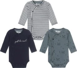 Dirkje Baby Jongens 3 Pack Rompertje - Maat 74/80