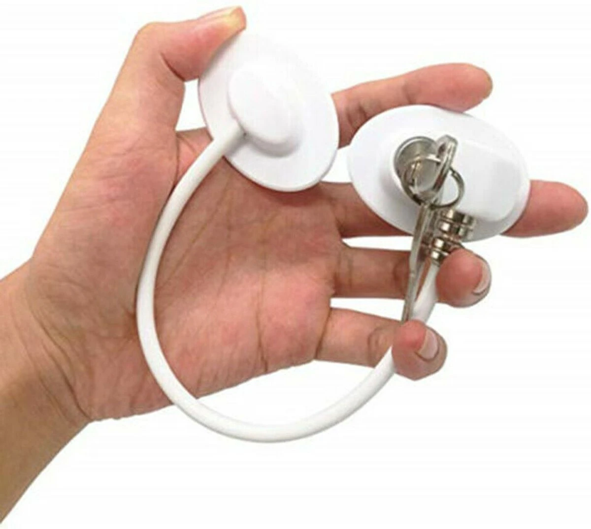 Deur - Raam Beveiliging Met Sterke 3M Tape & Reservesleutel - Wit Kast Lade Koelkast Slot - Baby Beveiliging -- Kinderslot Kinderbeveiliging - Raam Veiligheid 4 Deur - Raam Beveiliging Met Sterke 3M Tape & Reservesleutel - Wit Kast Lade Koelkast Slot - Baby Beveiliging -- Kinderslot Kinderbeveiliging - Raam Veiligheid - Afbeelding 4