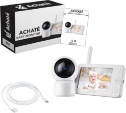 Achaté Babyfoon Met Camera - Baby Monitor Met 5 Inch Monitor - Video & Audio - Infrarood Nachtvisie - Terugspreekfunctie - Wit 17 Achaté Babyfoon Met Camera - Baby Monitor Met 5 Inch Monitor - Video & Audio - Infrarood Nachtvisie - Terugspreekfunctie - Wit -Pasgeborenen En Jonge Kinderen 1200x1077 2