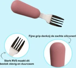 JU&MP Kinderbestek - Baby - 2 Baby Lepeltjes En Vorkjes - Baby Bestek - BPA-Vrij - RVS - Roze Oranje -Pasgeborenen En Jonge Kinderen 1200x1078 8
